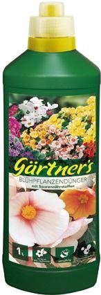 Gärtners Blühpflanzendünger mit Spurenelemente, 1 l