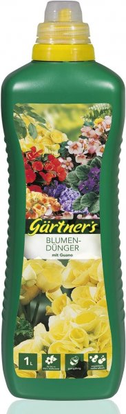 Gärtners Blumendünger mit Guano, 1 l