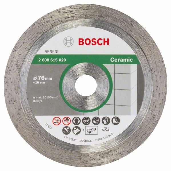 Bosch Diamanttrennscheibe Best for Ceramic 76 mm 1,9 mm 10mm GWS 10,8 2608615020