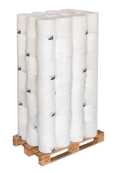 252 Rollen Jumbo Toilettenpapier 350m 2-lagig 26 cm hochweiß Großrolle