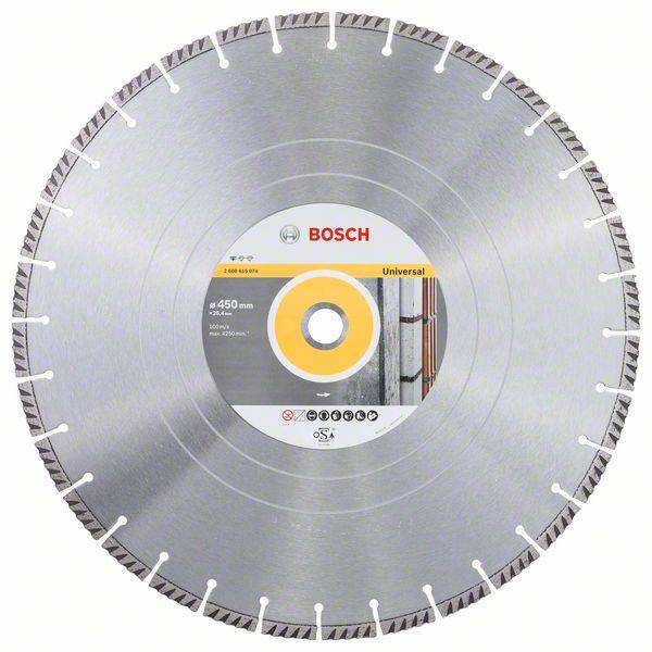 Bosch Diamanttrennscheibe Standard for Universal, 450 x 25,4 x 3,6 x 10 mm