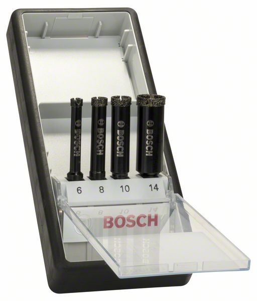 BOSCH DIAMANTNASSBOHRER-SET ROBUST LINE, 4-TEILIG, 6 - 14 MM