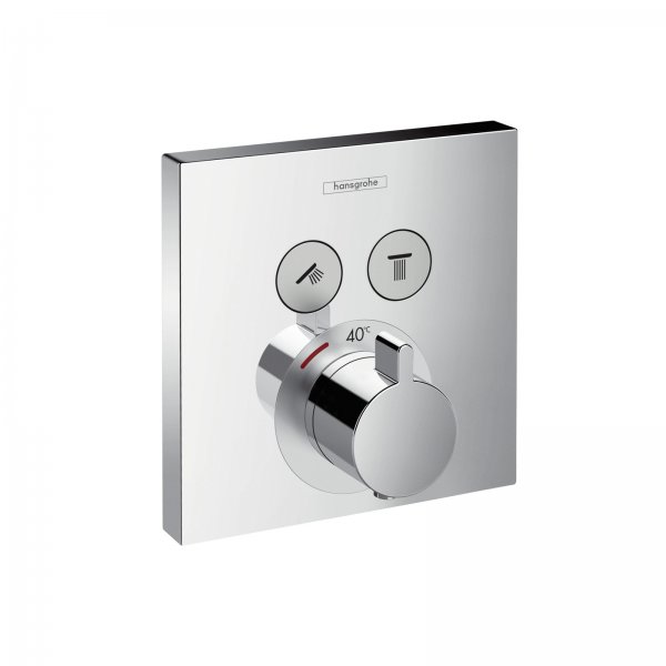 HG Thermostat Unterputz ShowerSelect Fertigset 2 Verbraucher chrom Hansgrohe 15763000