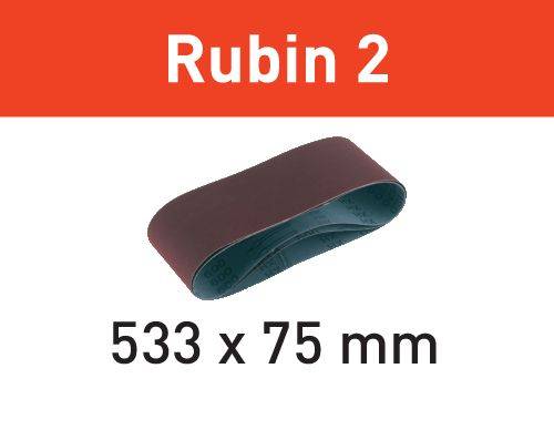 Festool Schleifband L533X 75-P120 RU2/10 Rubin 2 499159