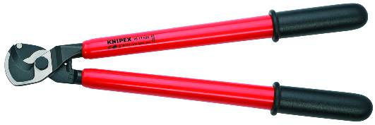 KNIPEX 95 17 500 Kabelschere 500 mm tauchisoliert, VDE-geprüft poliert