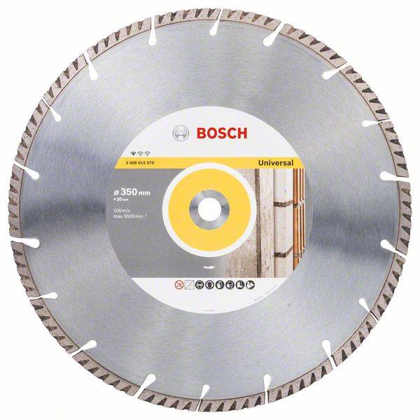 Bosch Diamanttrennscheibe Standard for Universal, 350 x 20 x 3,3 x 10 mm