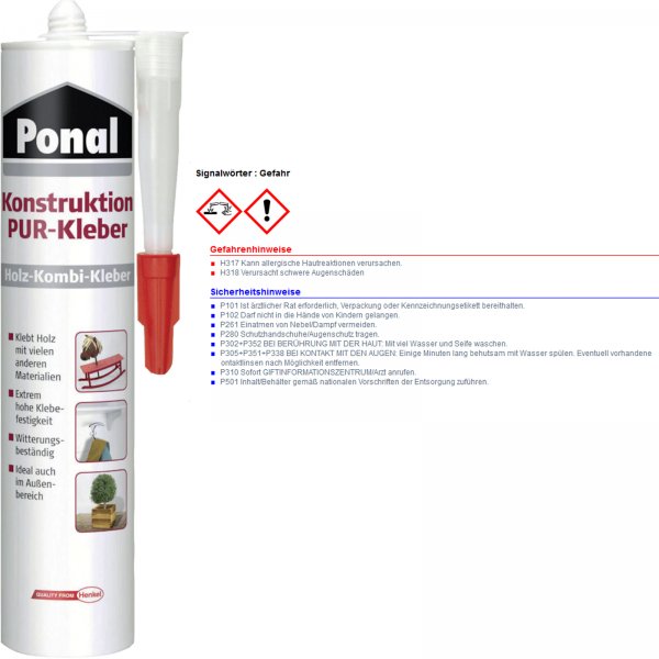 Ponal Konstruktion PUR-Kleber 530g (F)